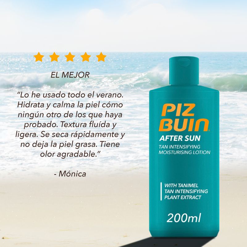 PIZ BUIN Depois do Sol Loção Hidratante, Suavizante e Refrescante, 200 ml