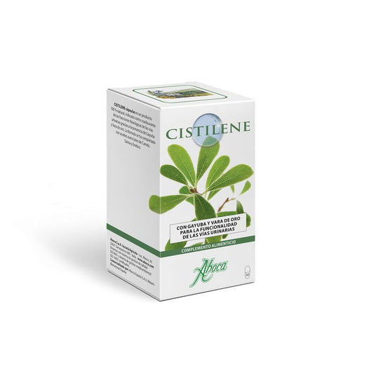 Aboca Cistilene Cápsulas Cistite, Trato Urinário, 100% Natural, com Bearberry, Goldenrod e Óleos Essenciais, 50 cápsulas