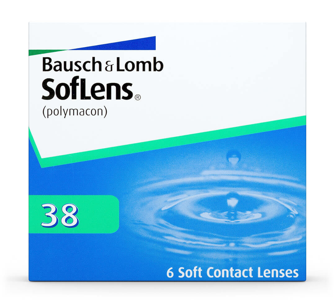 Soflens 38 Monthly Spherical Lenses , 6 unidades