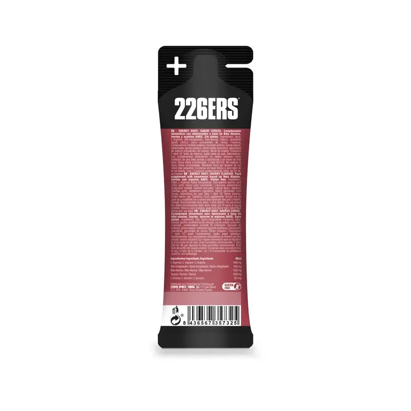 226Ers Energy Shot Stick 60Ml Cherry Zero, 60 ml