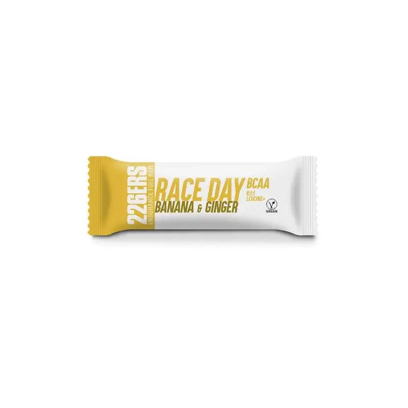 226Ers Race Day Bar - Bcaa   Barrita Energética Vegana Plátano Y Jengibre, 40 gr