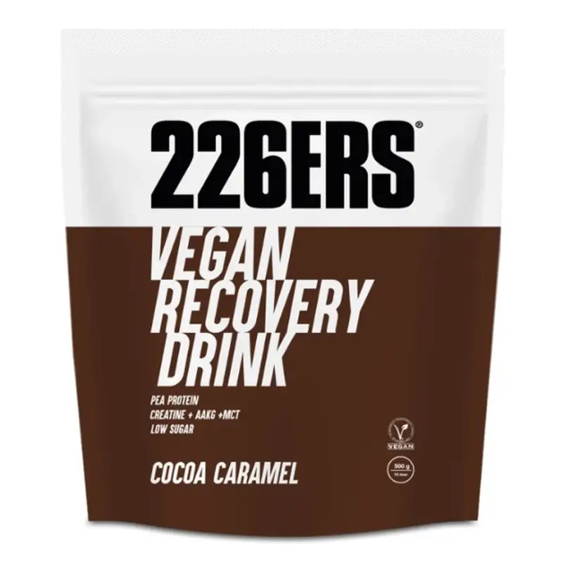 226Ers Vegan Recovery Drink Bebida de recuperação vegana Caramelo de chocolate, 500 gramas