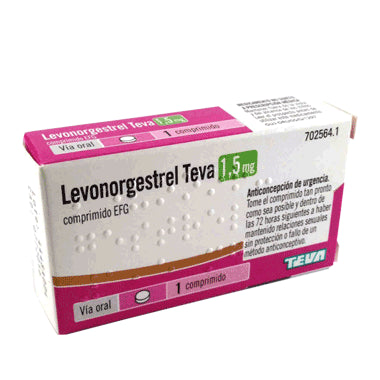 Teva Levonogestrel 1,5 mg, 1 Comprimido