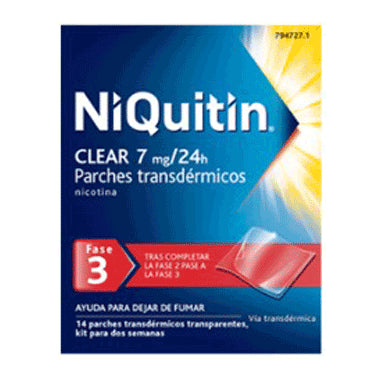 Niquitin Clear 7 mg, 14 Parches Transdérmicos 24H