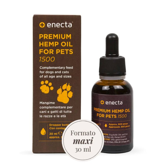 Enecta Aceite de Cáñamo para Mascotas 1500 mg, 30 ml