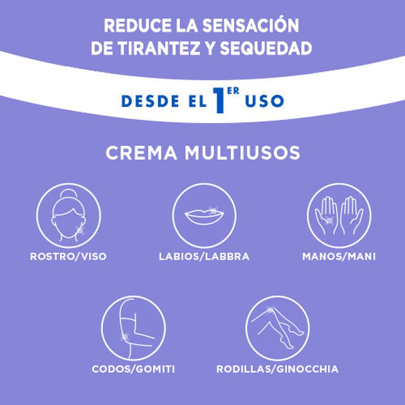 Mixa Pantenol Comfort Creme multiusos para peles sensíveis 50 ml