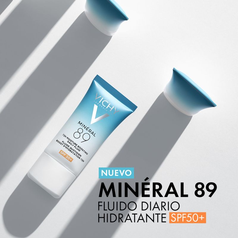 Vichy Minéral 89 Fluido Hidratante Diário 72H Spf50+, 50 ml