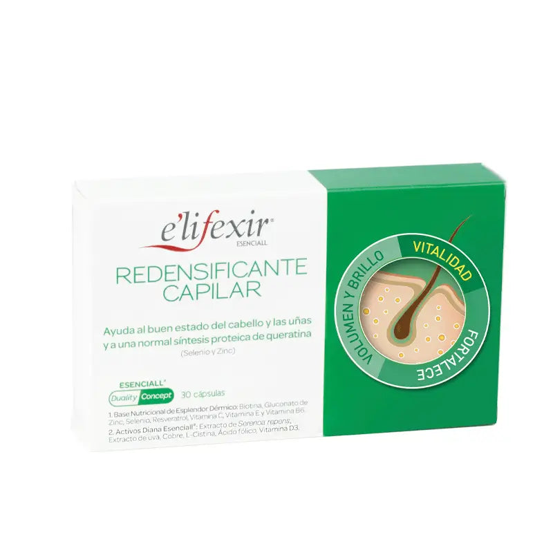 Elifexir Essential Hair Redensifying and Fortifying Hair Loss 30 Cápsulas