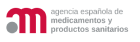 Logótipo da Agencia española de medicamentos y productos sanitarios que suporta Farmaciasdirect