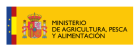 Logótipo do Ministerio de Agricultura, Pesca y Alimentación espanhol que apoia Farmaciasdirect para vender medicamentos veterinários isentos de prescrição