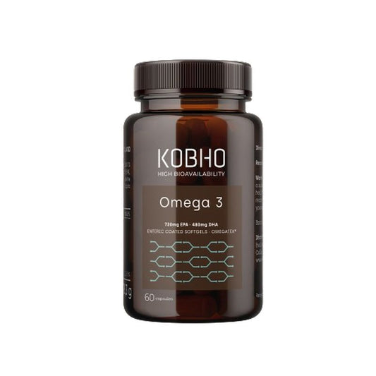 Suplemento de Omega-3 da Kobho Labs, 60 cápsulas