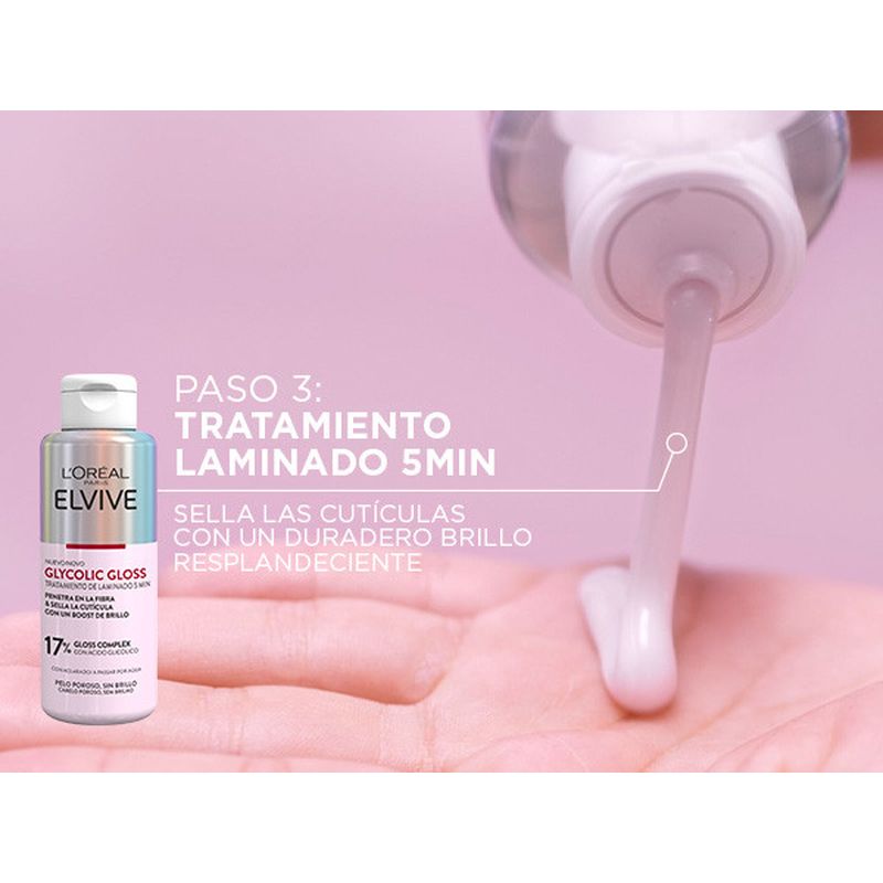 L'Oréal Paris Elvive Condicionador Brilho Glicólico Ácido Glicólico Condicionador Glicólico Cabelos Macios e Brilhantes