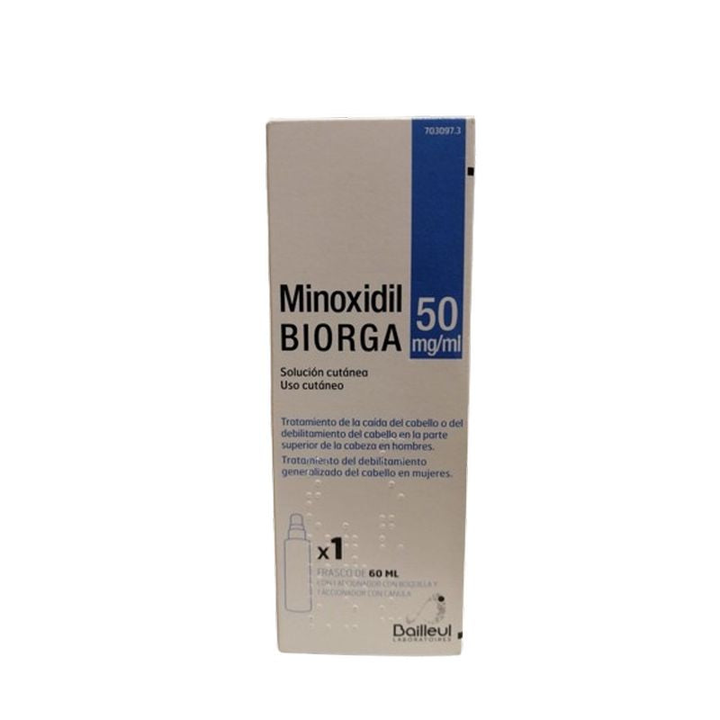 Biorga 50 Mg/ ml Minoxidil Cutaneous Solution 1 Frasco x 60 ml