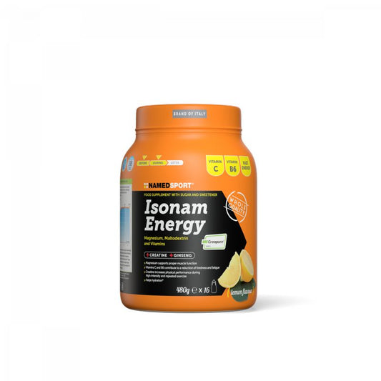 Named Sport Vitamins & Minerals Isonam Energy Limão , 1 frasco de 480 g