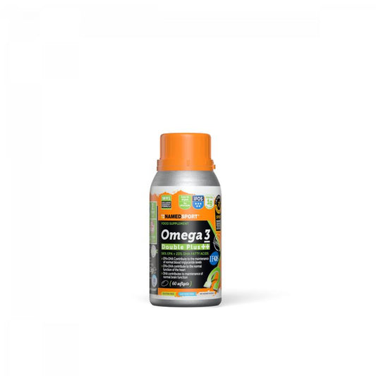 Suplemento Omega 3 Double Plus ++ da Named Sport, 1 frasco 60 cápsulas de gelatina mole