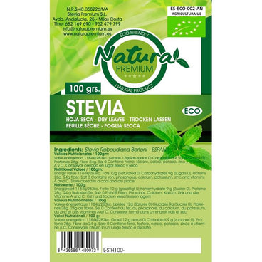 Natura Premium Stevia Dried Leaf Bio , 100 g