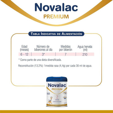 Embalagem 8 X Novalac 2 Premium Formula 800 gr