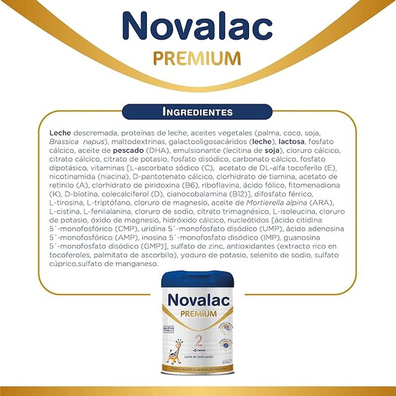 Embalagem 2 X Novalac 2 Premium Formula 800g