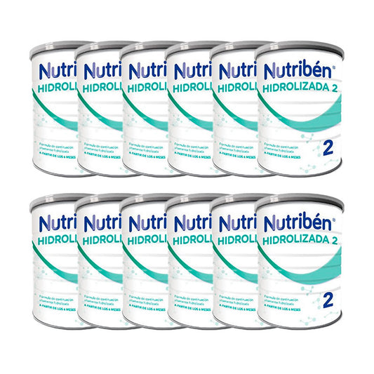 Pack 12 X Nutriben Leche Hidrolizada 2 400 gr