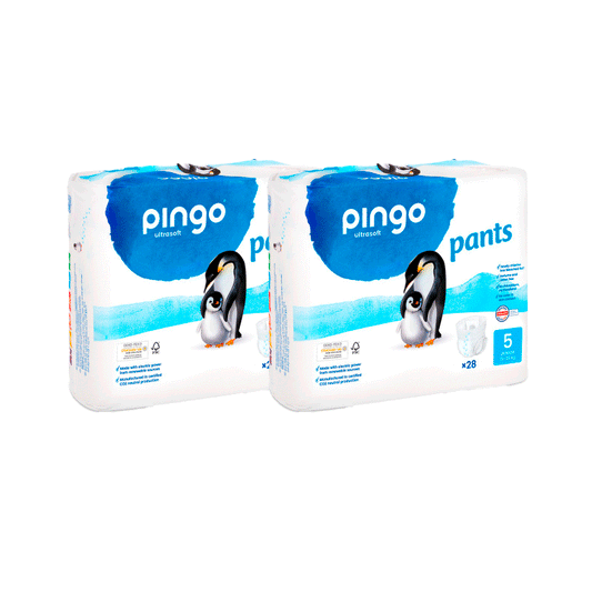 Pingo Pack 2X Eco Nappy Panties Tamanho 5, 28 peças.