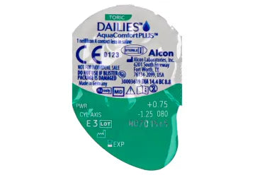 Dailies Aquacomfort Plus Daily Toric Lenses , 90 unidades
