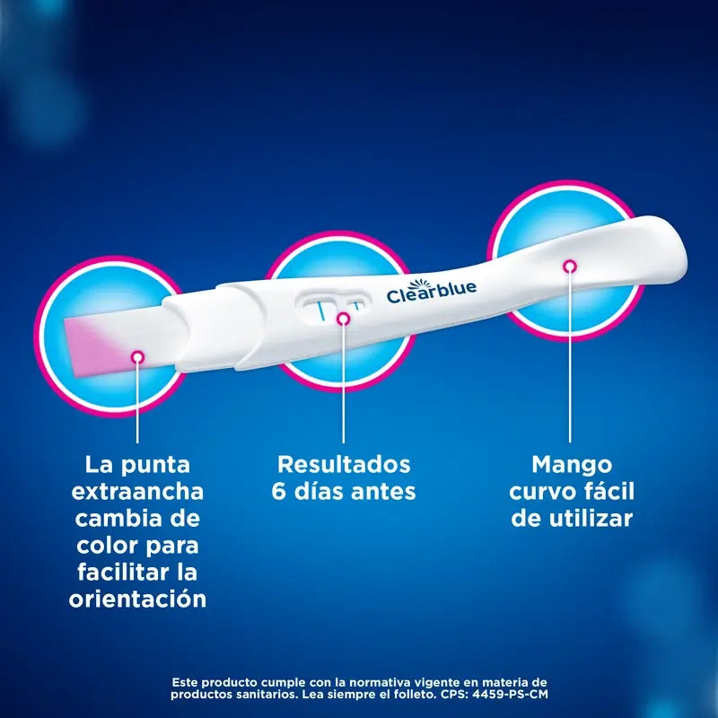 Clearblue Early Pregnancy Test Pack Teste de gravidez analógico, 3 testes