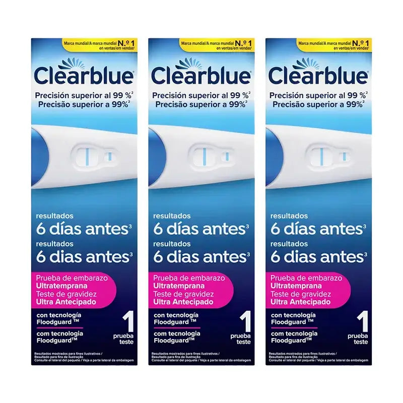 Clearblue Early Pregnancy Test Pack Teste de gravidez analógico, 3 testes