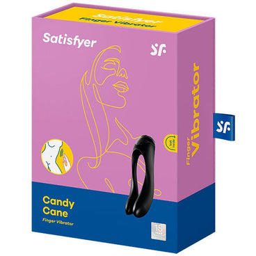 Satisfyer Vibrator Candy Cane Vibrador Dedo Negro