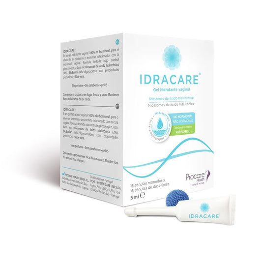 Idracare Gel Hidratante Vaginal 16 Cânulas
