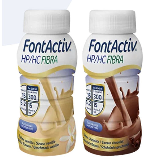 FontActiv HP/HC Fibre Multi Pack 24x200 ml (12 garrafas de chocolate/12 de baunilha)