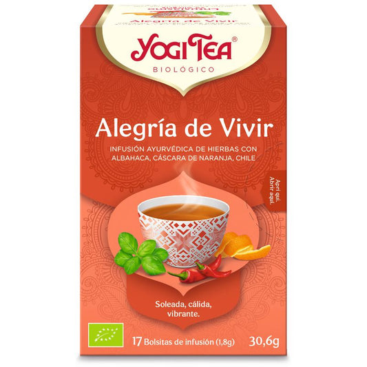 Chá Yogi Chá Yogi Chá Alegria de Viver Reconfortante, 17 bolsas