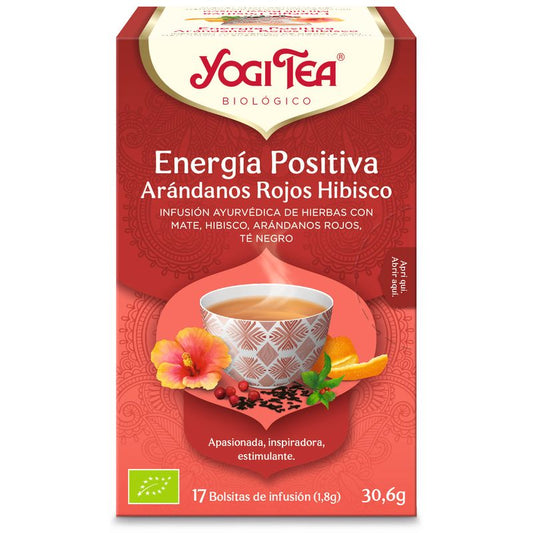 Chá Yogi Chá Yogi Energia Positiva Mirtilo Hibisco, 17 Saquetas