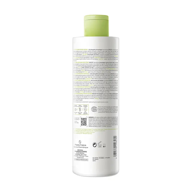 A-Derma Biology Leche Desmaquillante Dermatológica 400 ml