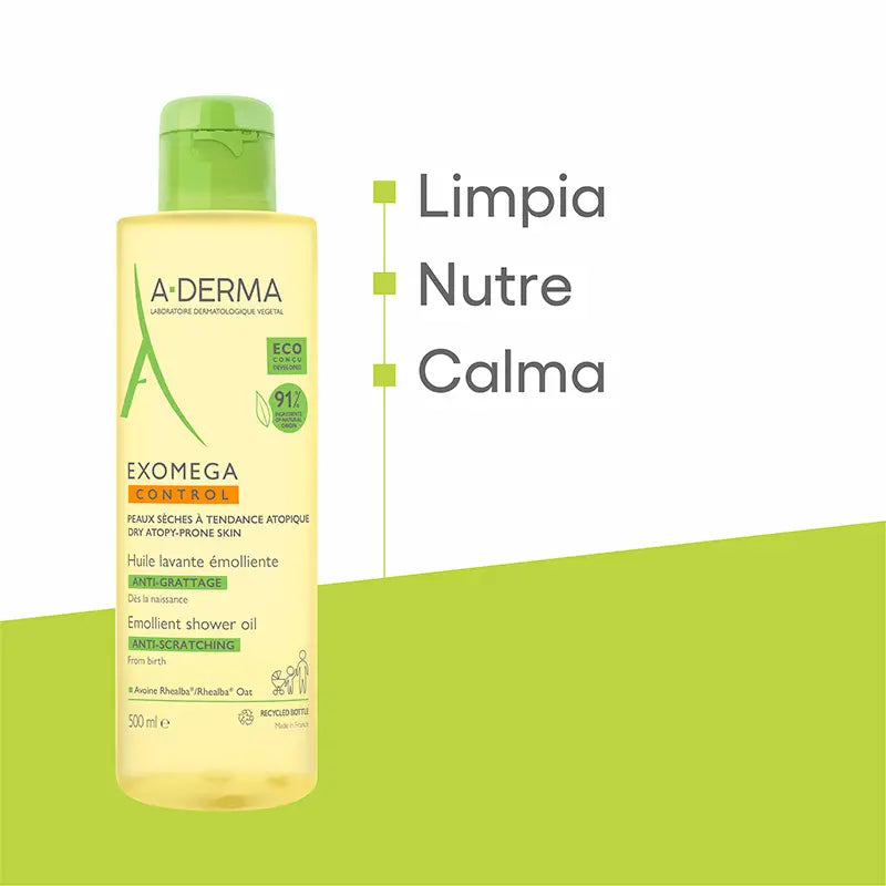 Aderma Exomega Control Aceite de Ducha Emoliente 500 ml