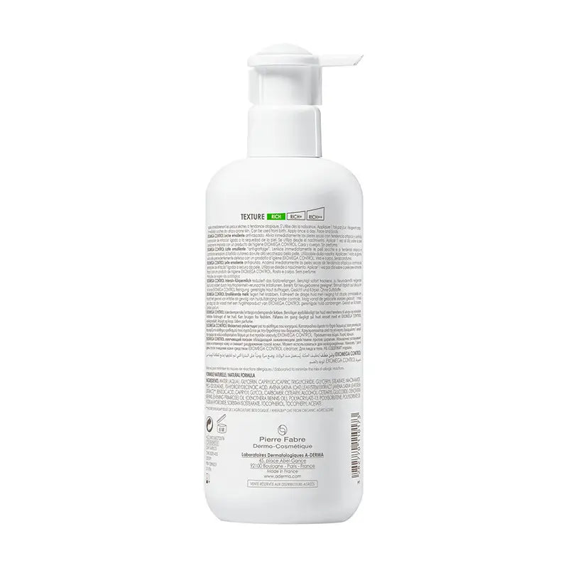 Aderma Exomega Control Leche Corporal Emoliente 400 ml