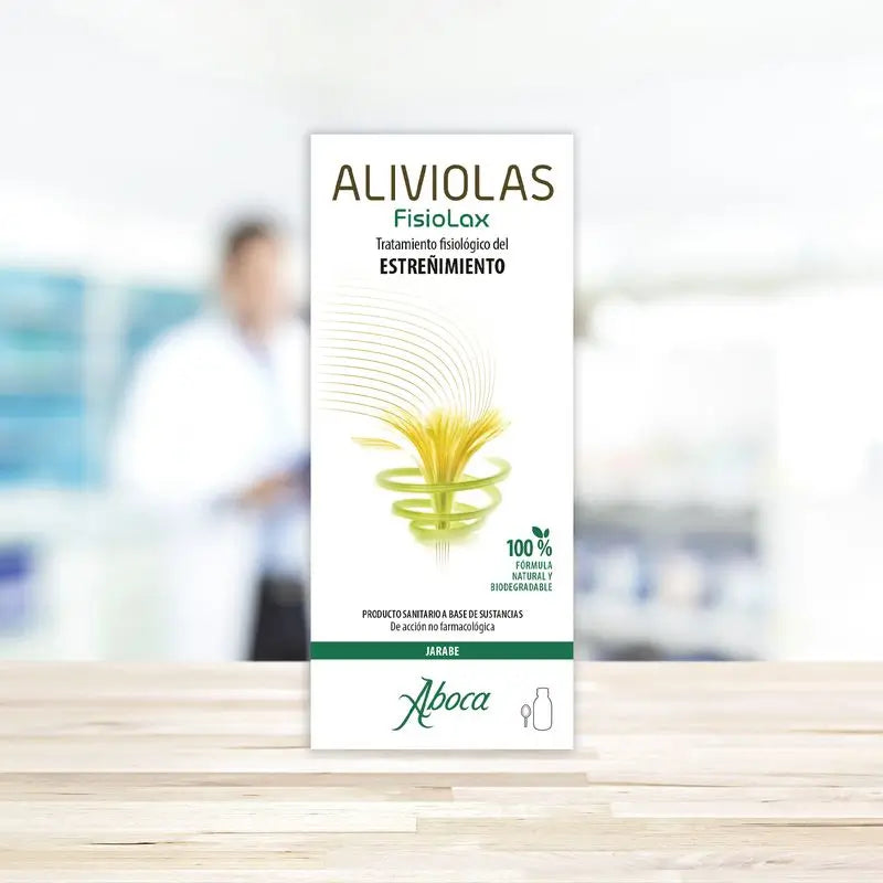 Aboca Aliviolas Fisiolax Xarope para a obstipação, regulador do trânsito intestinal, ação fisiológica, 180 g