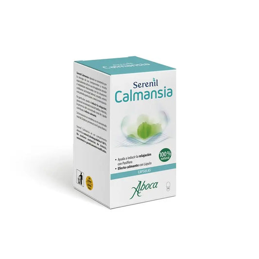 Aboca Serenil Calmansia Relaxamento e Acalmação em Estados de Agitação, com Maracujá e Lúpulo, 100% Natural, 50 cápsulas