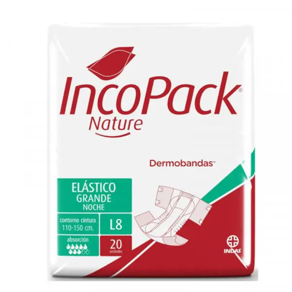 Incopack Nature Ela Talla grande Noche 80 unidades