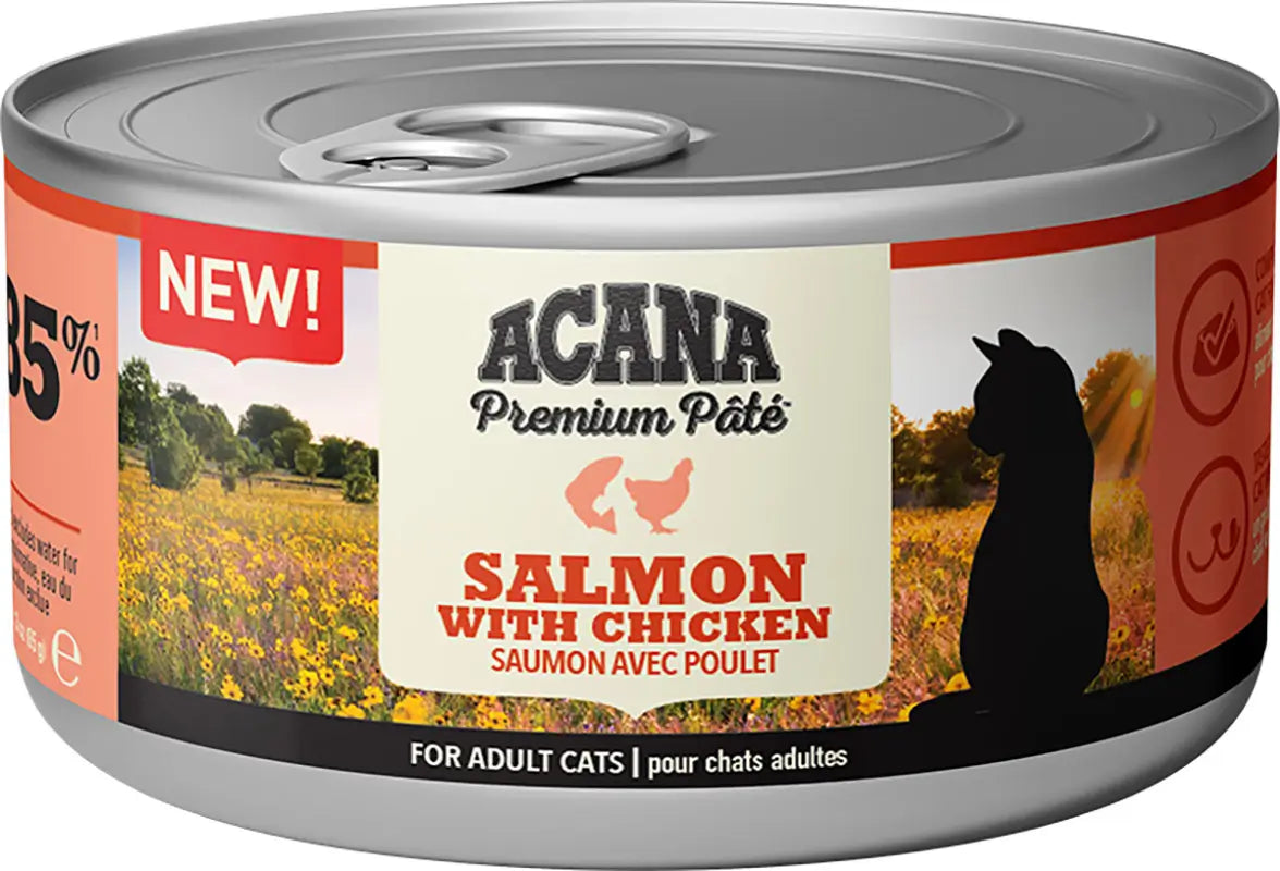 Acana Feline Premium Pate Salmon Y Pollo 24X85Grs comida húmeda para gatos