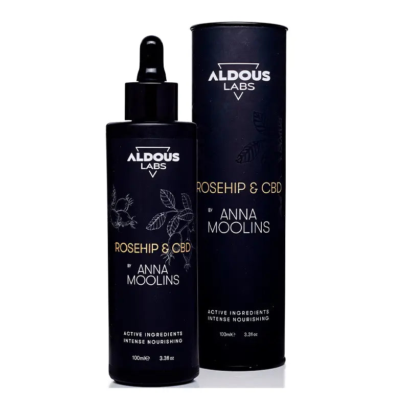 Aldous Labs Aceite de Rosa Mosqueta 100% Puro Enriquecido con CBD