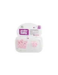 Acofarbaby Cadena+Chupete Silicona Rosa 0-6 Meses