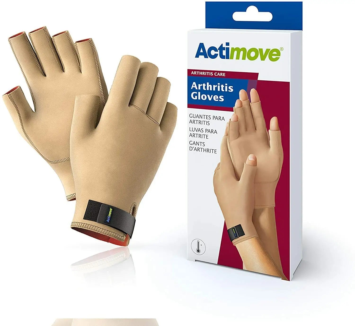 Actimove Artritis Guante, Color Beige, Talla Xl