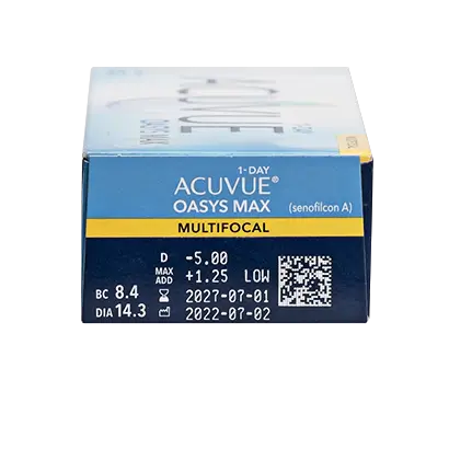 Acuvue 1 Day Oasys Max Daily Lentes Multifocais , 30 unidades