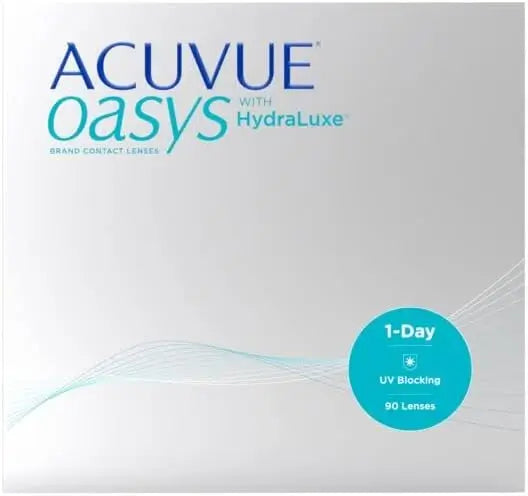 Acuvue Oasys 1-Day Hydraluxe Technology Lentes esféricas diárias , 90 unidades