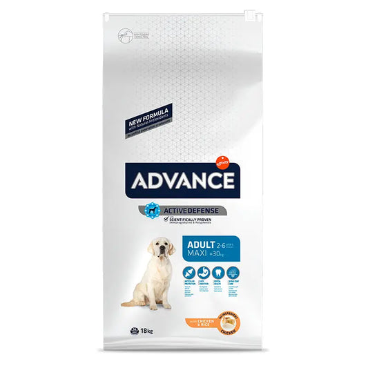 Advance Canine Adult Maxi Pollo Arroz 18Kg, pienso para perros