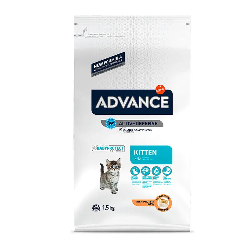 Advance Feline Kitten Pollo Arroz 1,5Kg, pienso para gatos