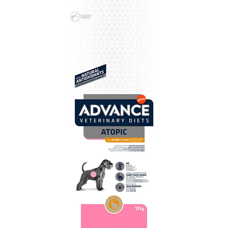 Advance Vet Canine Adult Atopic Conejo 12Kg, pienso para perros