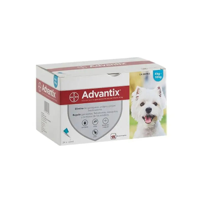 Advantix 24 Pipetas 1,0 ml 4-10Kg