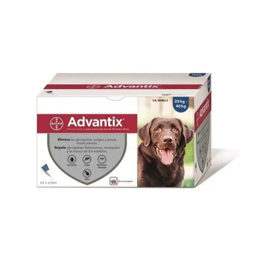 Advantix 24 Pipetas 4,0 ml +25Kg