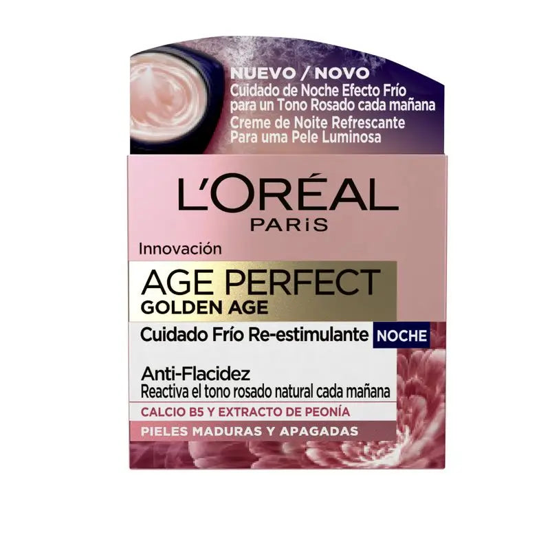 L'Oréal Paris Age Perfect Golden Age Cuidado de Noite Reestimulante Anti-Flacidez Cuidado a frio